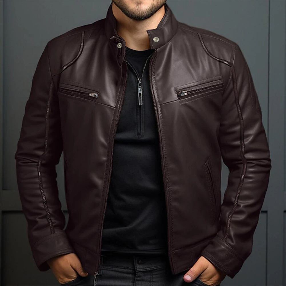 Stilvolle Retro-Motorradjacke für Herren