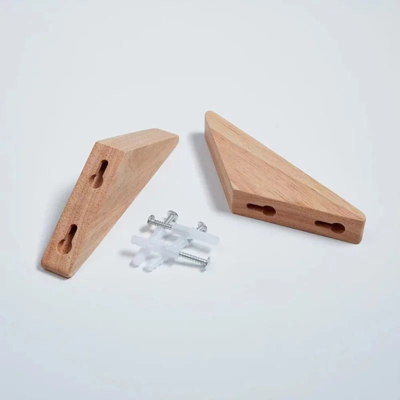 Perchero de madera de pared