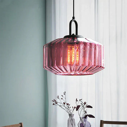 Retro Glass Pendant Light in Nordic Loft Style