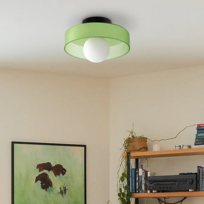 Plafón redondo moderno de cristal – Diseño elegante y atemporal