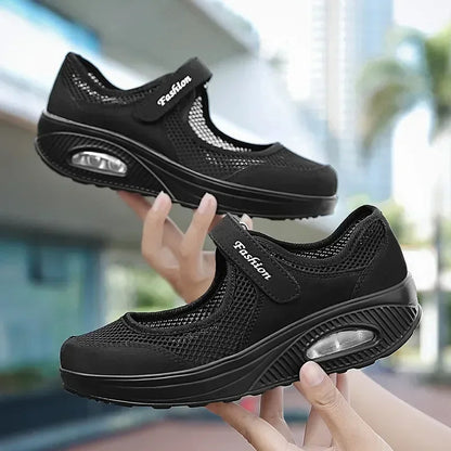 Lightweight Women's Sneakers with Wedge Heel