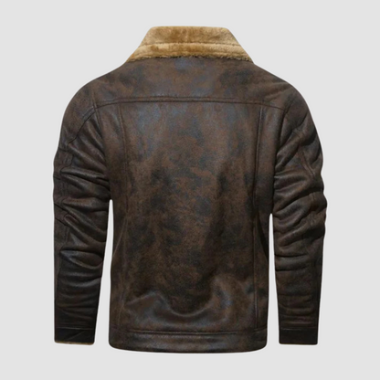 Winter Bomber Jacket with Fleece Lining and Pilot Style