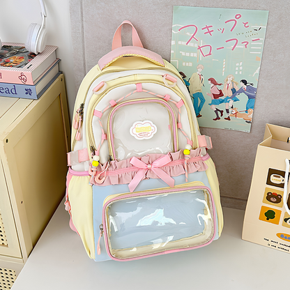 Semi-Transparent PVC Backpack for Women
