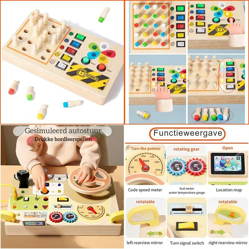 LED Light & Sensory Activity Board for Children (2–6 years)