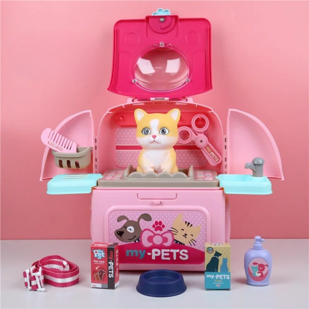Pet Paradise - Portable Pet Grooming Set - For Children - Play and Learn