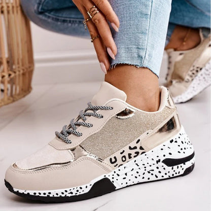 Riley – Trendy Ladies' Sneakers with Breathable Mesh and T-Strap Closure