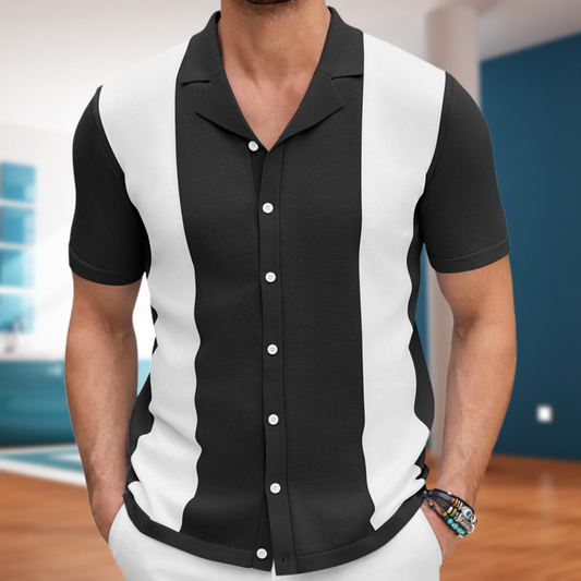 Camisa casual elegante de algodón para hombre
