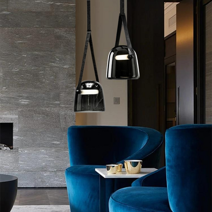 Elegante Pendelleuchte Radiance aus Glas und Metall