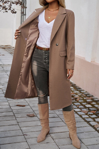 Elegant Women's Blazer Coat with Buttons