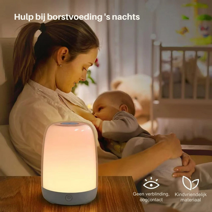 Lampă de alarmă cu simularea răsăritului și lumină de noapte