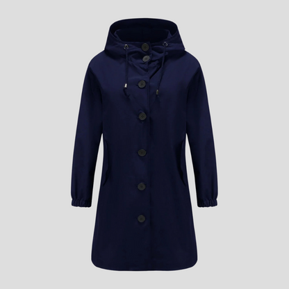 Wasserdichte Regenjacke mit Kapuze für Damen