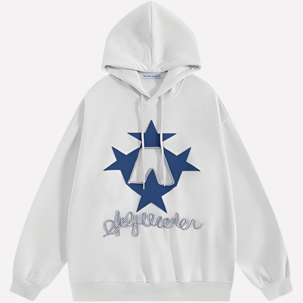 Felpa con cappuccio oversize da donna con grafica