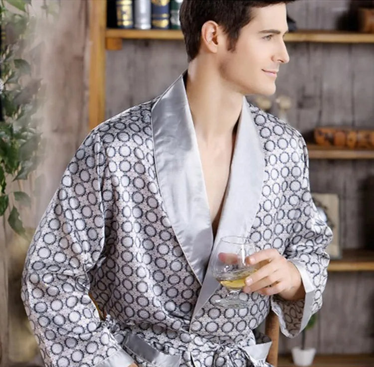 Satin Luxury Bathrobe for Men - Santino