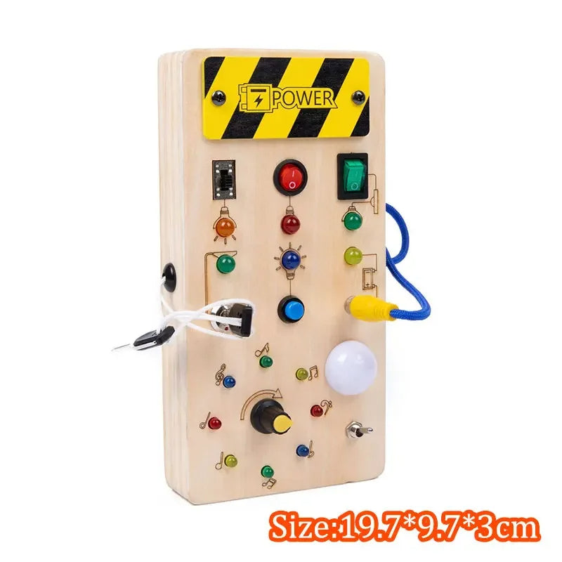 LED Light & Sensory Activity Board for Children (2–6 years)