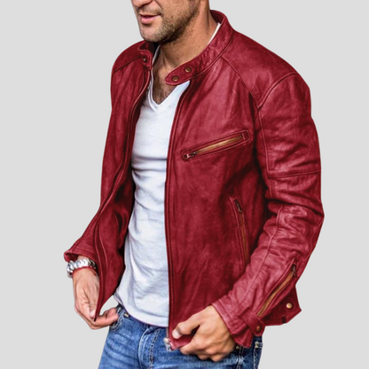 Men's Jacket with Stand-Up Collar