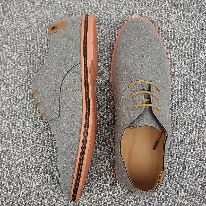 Suede Leather Oxford Men's Shoes