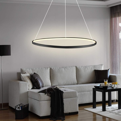 Elegant Circular Pendant Light with Dimmable LED