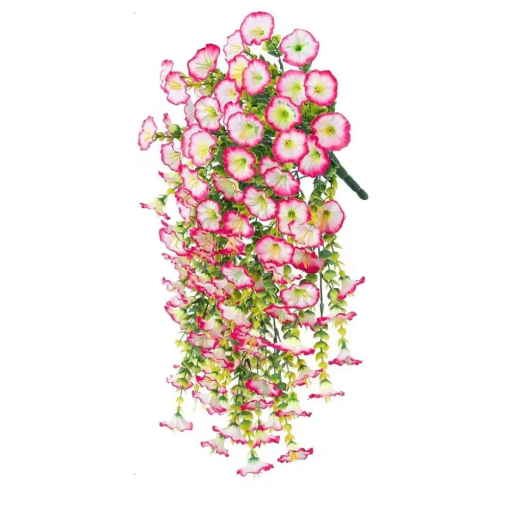 UV-resistant artificial morning glory flower hanging decoration