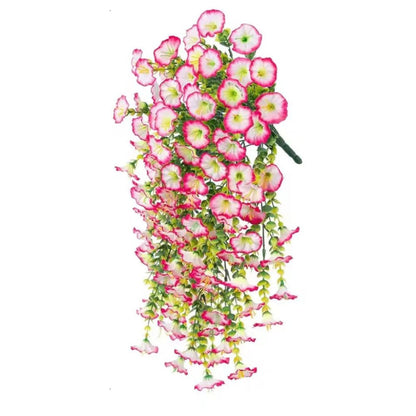 UV-resistant artificial morning glory flower hanging decoration