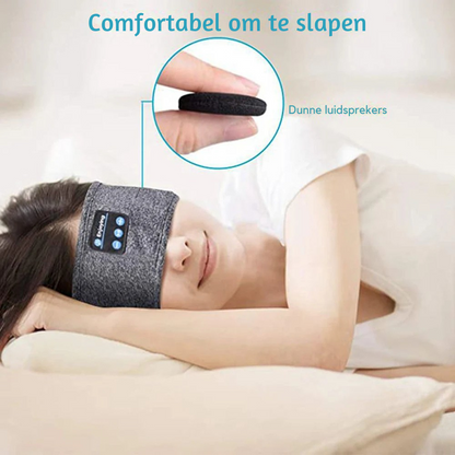 Wireless Bluetooth Sleep Mask Headband with Built-in Headphones