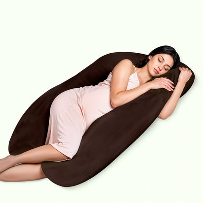 All Night Sleep Pregnancy U Pillow - Must Have for Regular Comfort & Maternity Sleep