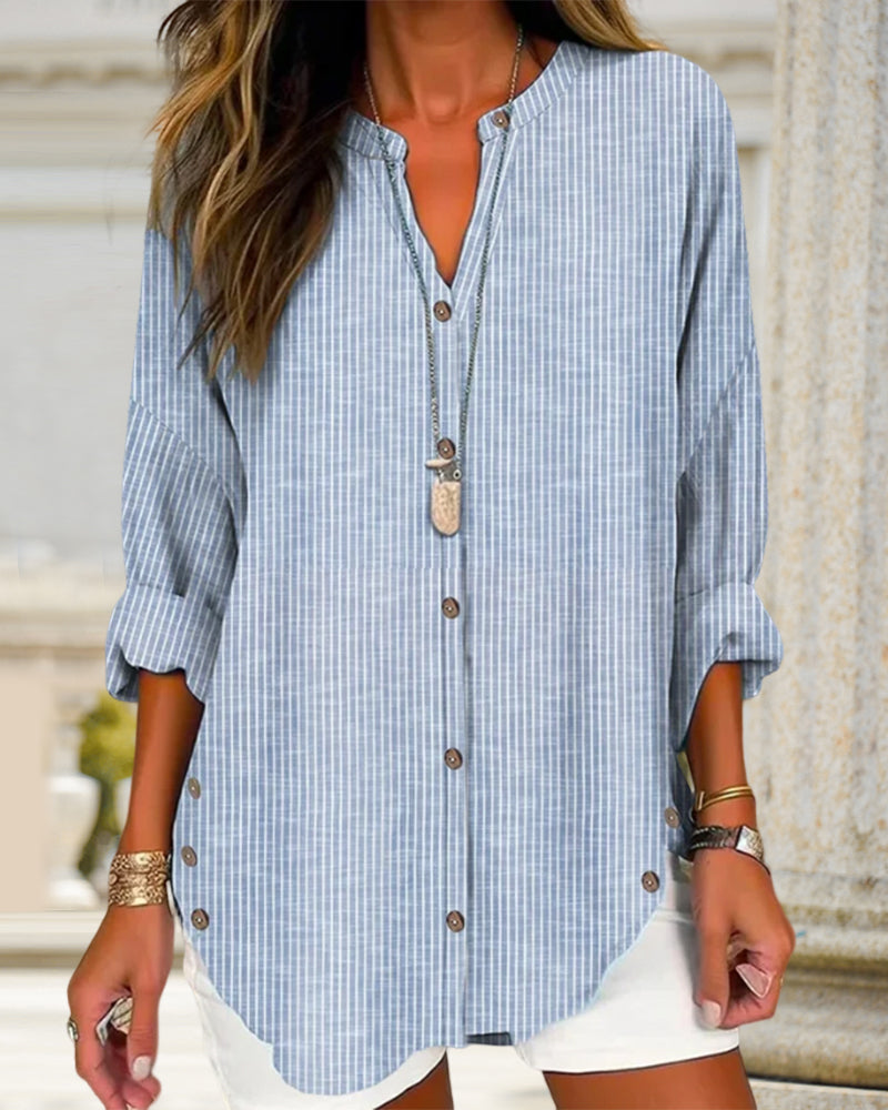 Valerie – Trendy Top with Striped Print and Stylish Fit
