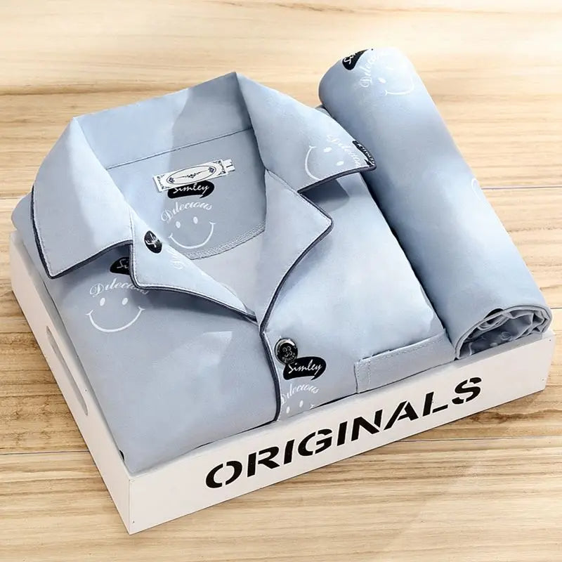 Pyjama set with shirt and button closure - Rex