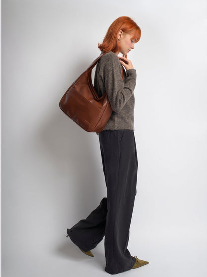 Minimalist Vegan Empty Hobo Shoulder Bag