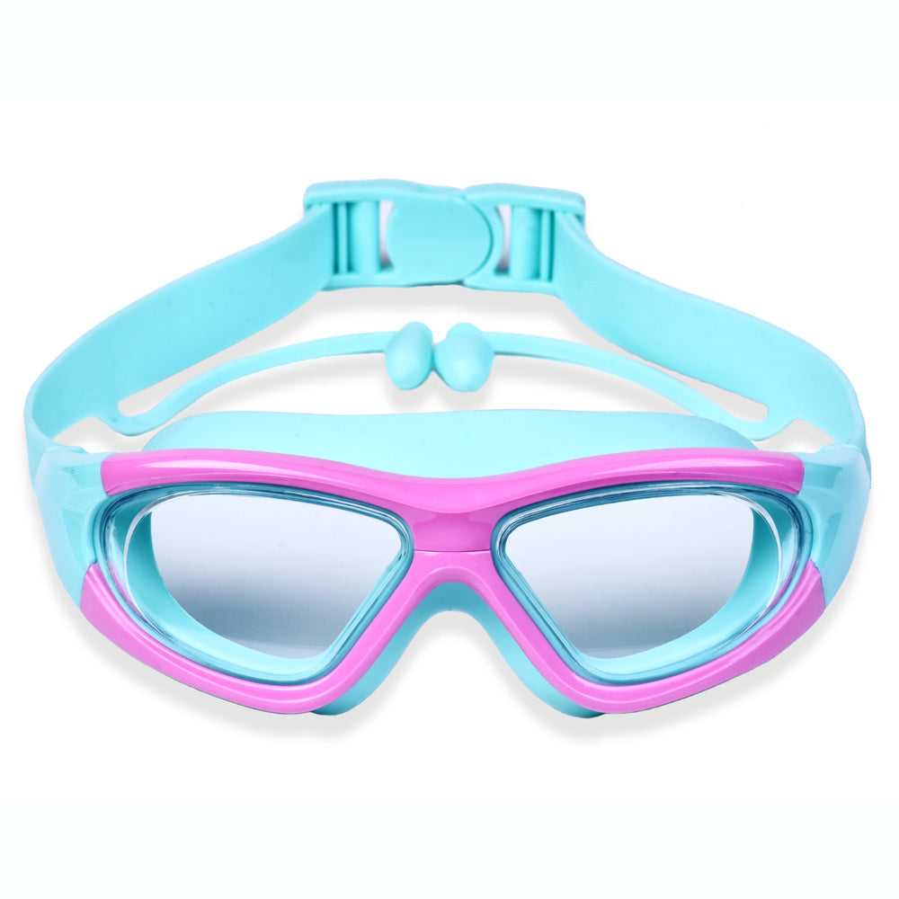 Occhialini da nuoto per bambini con montatura ampia - comodi e antiappannamento, per divertirsi in acqua