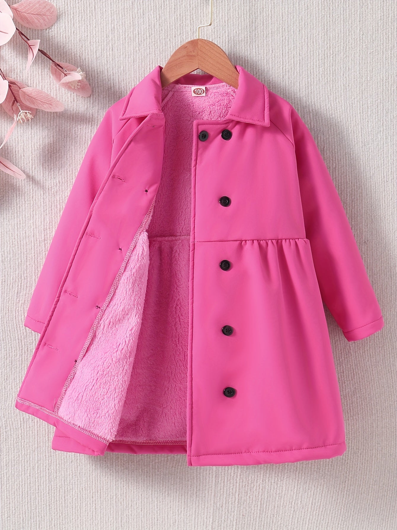 Toddler Girls' Winter Coat with Fleece Lining - Sabine