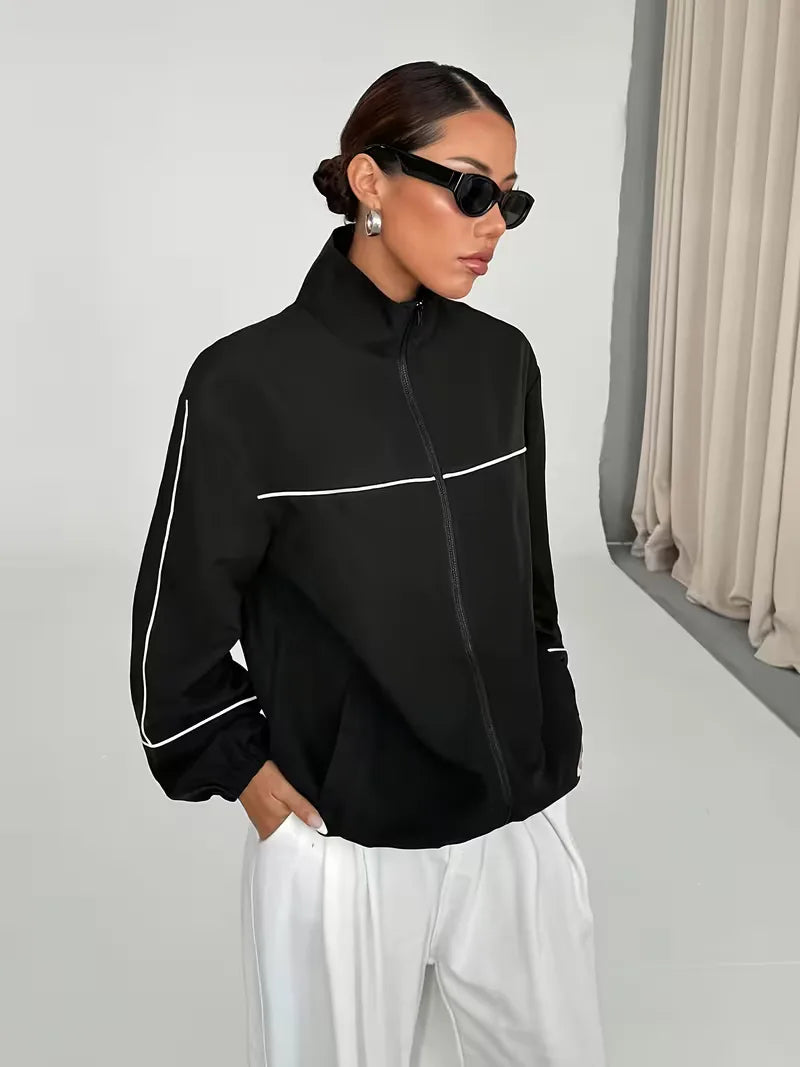 Veste de survêtement à col montant