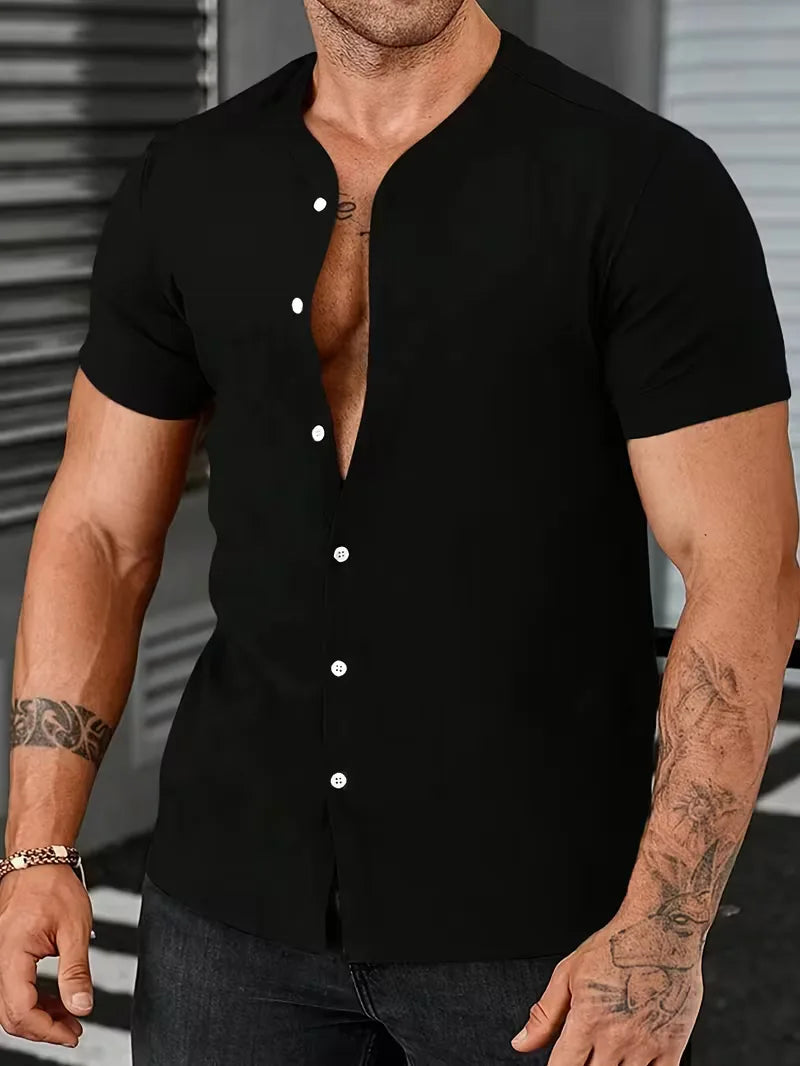 Chemise à col mandarin