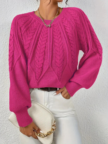 Cable Knit Women's Jumper for Autumn
