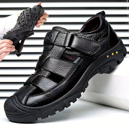Sustainable Men's Outdoor Sandals – Breathable Adjustable Sandals with Non-Slip Sole