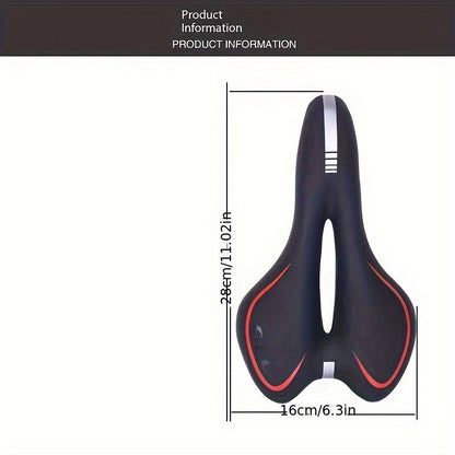 Pohodlné cyklistické sedlo s ergonomickým a prodyšným designem