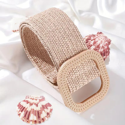 Ceinture large avec grande boucle