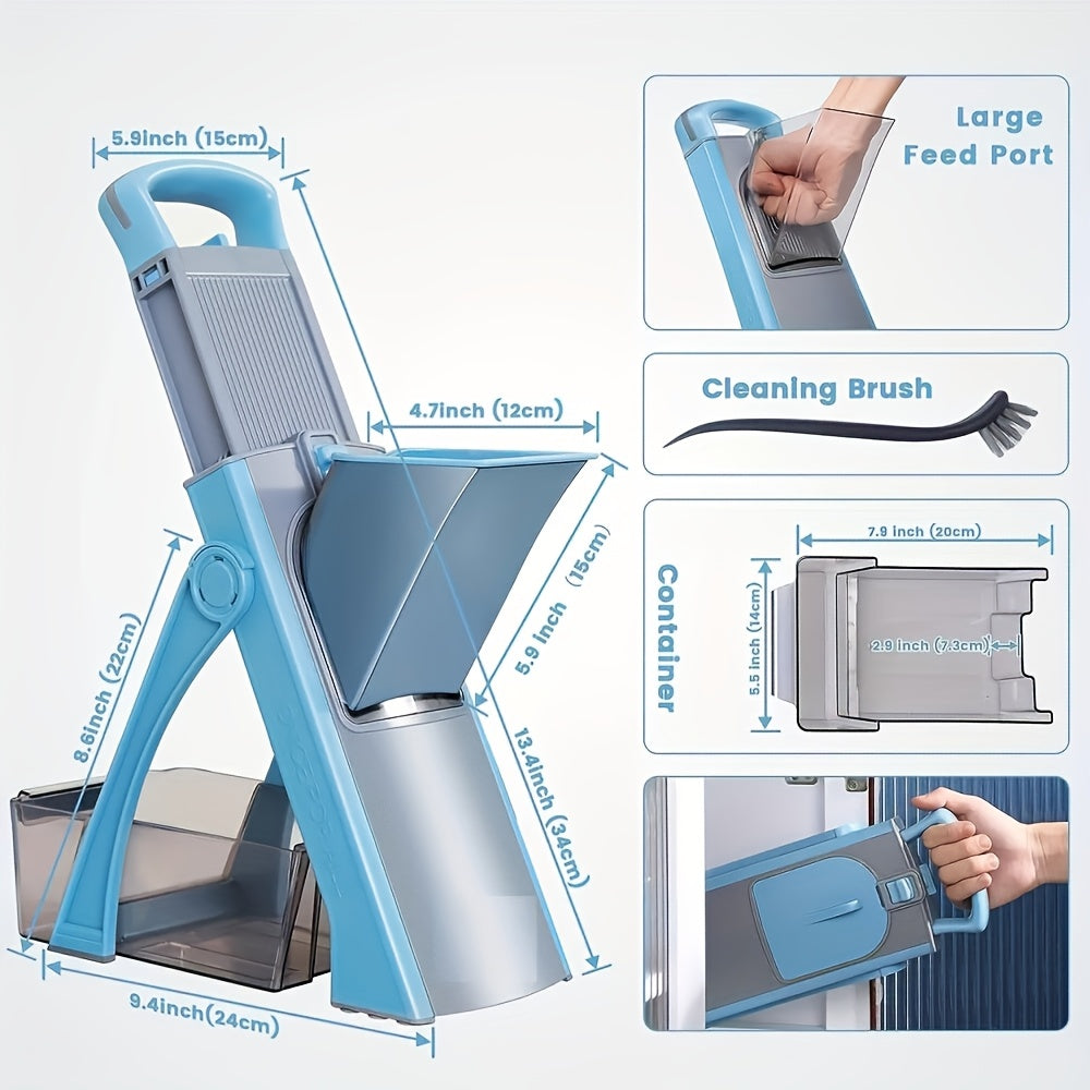 Multifunctional Vegetable Slicer – Safe, Adjustable and with Large Capacity