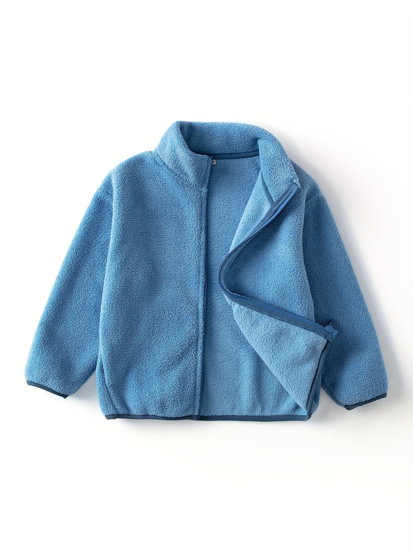 Polar fleece children's jacket in solid colour - Fenley