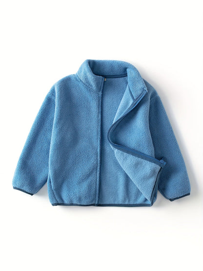 Polar fleece children's jacket in solid colour - Fenley