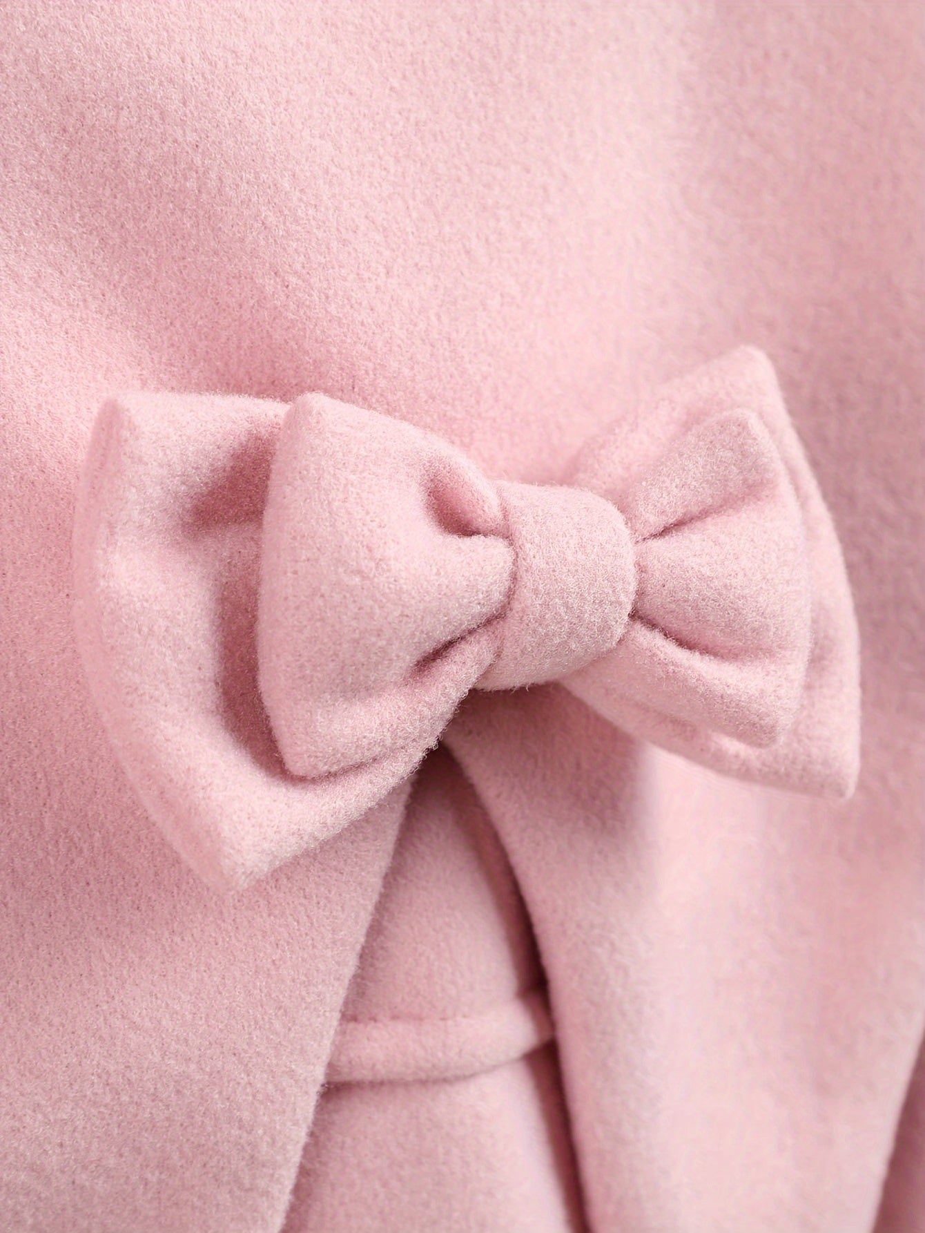 Girls' Elegant Button Closure Warm Coat with Ruffled Collar - Lily