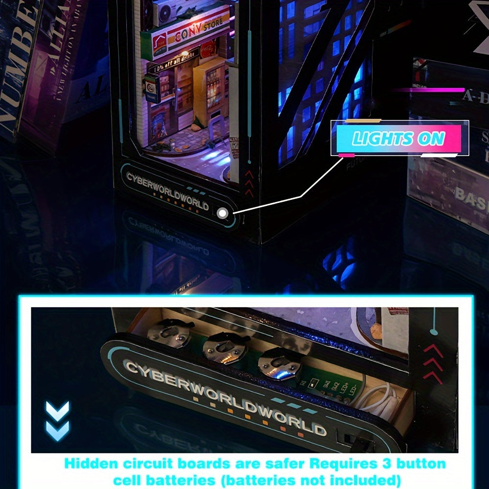 Cyberpunk DIY Cabin Kit – 3D Model for Home Decoration with Lighting