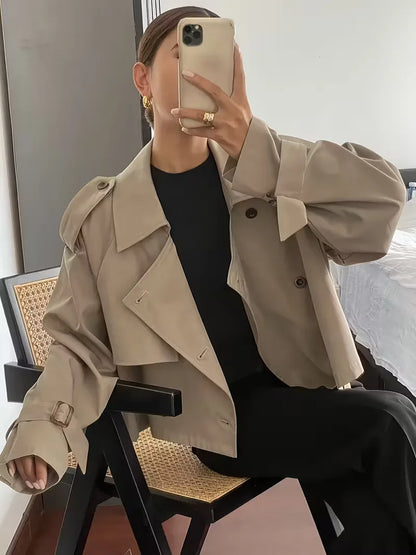 Oversized Fit Trench Coat