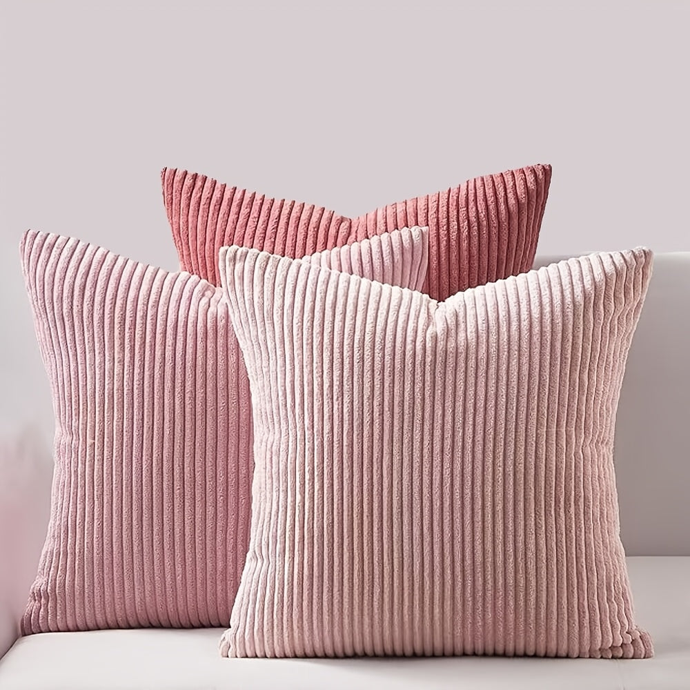 Bohemian Rib Cushion Cover with Stripe Pattern – Soft, Stylish and Decorative
