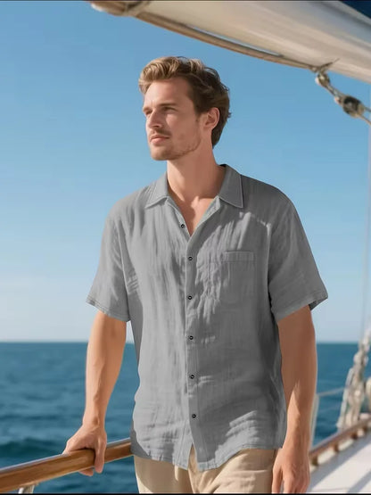 Chemise à manches courtes avec poche poitrine