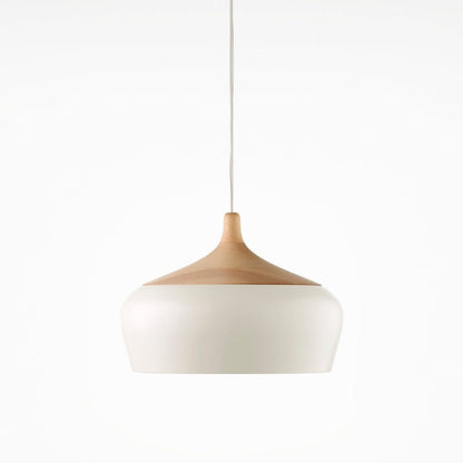 Scandinavian Wooden Pendant Light with LED Support