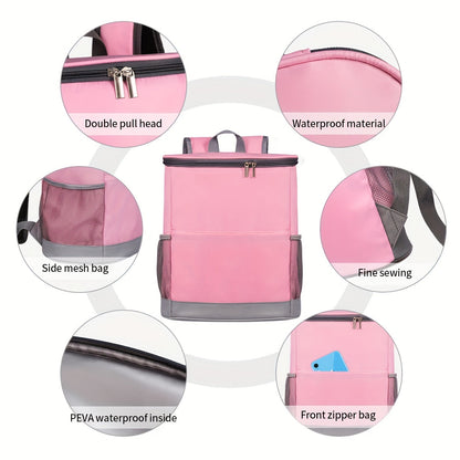 Cooler Backpack for 24 Cans – Ideal for Beach, Camping and Picnics