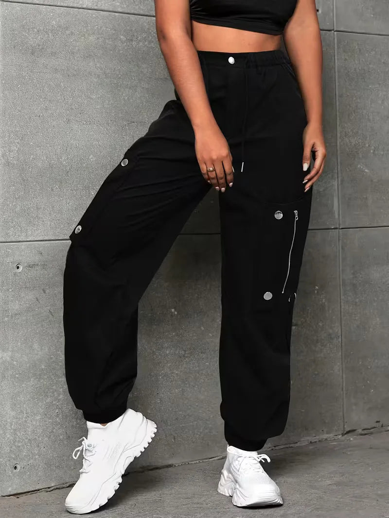Pantalon cargo coupe large