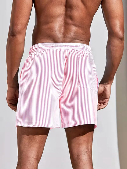 Short de bain à motif rayé