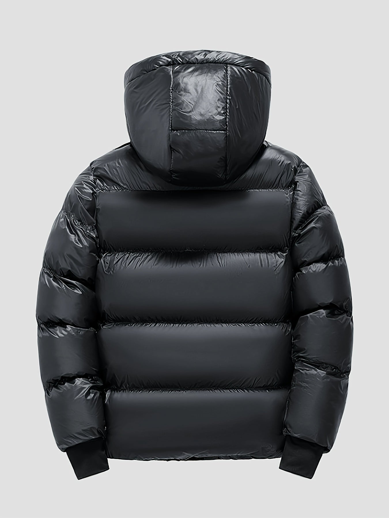 Warme winterjas van polyester met losse pasvorm en capuchon – Tommie