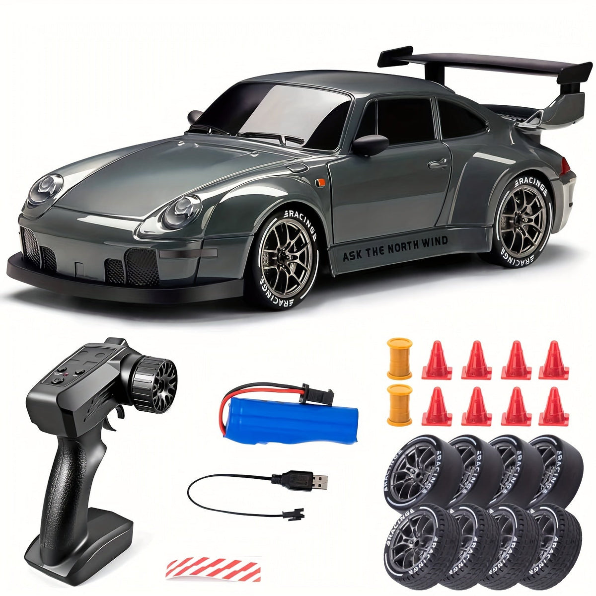 Ultimate Drift Racer 1:24 - Coche teledirigido con ruedas iluminadas